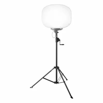 VOLTERREX Tripod Balloon Light Kit: LED, 42,000 lm Max Brightness, 9 ft Max Ht, 110 to 240V AC - Corded Tripod Balloon Lights