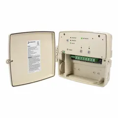 The INTERMATIC PE723P is a wireless digital timer switch with a polycarbonate body for outdoor surface mounting. It operates on 120-277V AC and offers SPDT or DPDT contact forms. This timer provides basic digital timing control without astronomic scheduling, suitable for lighting, pumps, or other equipment.