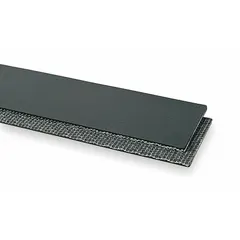 This light-duty multi-ply conveyor belting is 50 ft long, 6 in wide, with a thickness of 5/32 in. It features a single ply of black PVC material and is designed for use with Alligator Lacing. Suitable for small conveyors in material handling applications such as packaging and logistics.