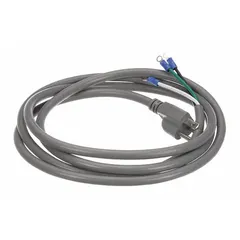 Replacement cord and plug for HOBART A200M food mixer. Restores electrical connectivity for commercial mixing equipment. OEM part ensures proper fit and function.