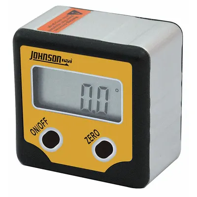 JOHNSON LEVEL Digital Angle Finder: 2 in Overall Ht, 0°to 180°, Included, LCD - Digital Angle Finders