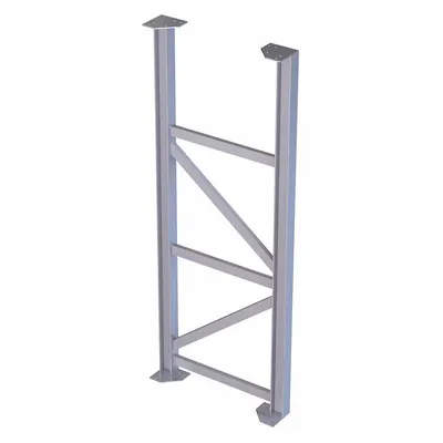 TRI-ARC Platform Support Leg: 6.8 ft Overall Ht, 30 in Overall Wd - Platform Support Legs