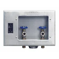 GUY GRAY Outlet Box: 1/2 in MIP/Sweat, 1/2 in MIP/Sweat, Center, 12.25 in Box Wd, 8.75 in Box Ht (MPN 82033)