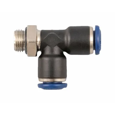 AIGNEP USA Nylon & Nickel-Plated Brass Tube Fitting, 5/32 in OD, 3/8" Thread - Nylon & Nickel-Plated Brass Tube Fittings
