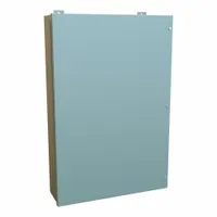 HAMMOND Enclosure: Steel, 36 in x 24 in x 7 in, NEMA 12, w/Panel, Solid Cover, Hinged (MPN 1418JL7)