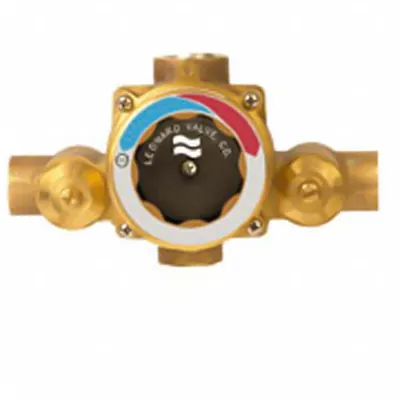 LEONARD VALVE Thermostatic Mixing Valve: 3/4 in Inlet Connection Size - Point-of-Use Mixing Valves