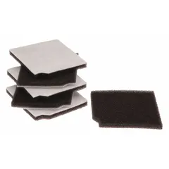 This TENNANT vacuum filter is a standard dry foam filter designed for upright vacuums. It captures dry debris in industrial cleaning applications. Compatible with Tennant models 1060829, 1068027, V-DMU-14, and V-SMU-14.