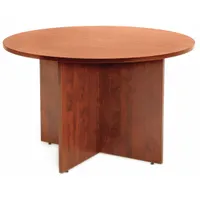 REGENCY Conference Table: Round, Laminate, Cherry, 29 in Overall Ht, 42 in Overall Dia, Wood, Cherry (MPN LCTR42CH)