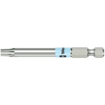 WERA Power Bit: Power Bit, T15 Bit Size, Imperial, Torx Head, TX 15x89 Bit Industry Size - Power Torx Bits