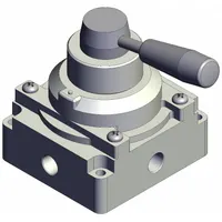 Hand Valve: VH Series, Lever Actuator, 1/4 in NPT, Side-Ported Body, 1 MPa Op Pressure - Max (MPN VH401-N02)