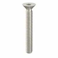 Tamper Resistant Screw: #6-32 Thread Size, 1 in Lg, Stainless Steel, Plain, Flat, 25 PK (MPN 91520)