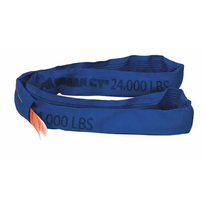 STREN-FLEX SIMIAN GT Round Sling: Type 5, Polyester, Nylon, 10 ft Sling Lg - Abrasion-Resistant Endless Round Slings