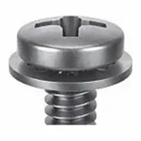 SEMS Screw: Internal Tooth, M6x1.00 Thread Size, 25 mm Lg, Stainless Steel, Passivated, Pan, 10 PK (MPN 1-MPI-6-25)