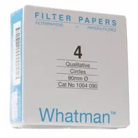 CYTIVA WHATMAN Qualitative Filter Paper: 4 Grade, 4.7 cm Dia, 0.21 mm Thick, Medium (MPN 1004-047)