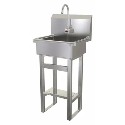 SANI-LAV 725B.5 One-Station Freestanding Hand Sink with Faucet - One-Station Freestanding Hand Sinks with Faucets