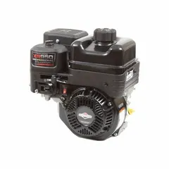 Horizontal-shaft engine delivering 6.5 hp and 9.5 lb-ft gross torque. Features recoil start, 3/4 in shaft diameter, and drilled and tapped 6:1 CCW shaft rotation. Suitable for powering pressure washers, generators, and construction machinery.