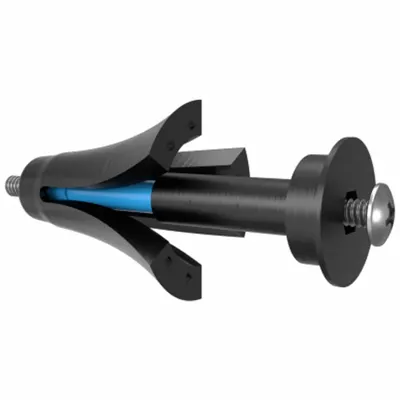 WINGITS Wall Anchor: 3/16 in Dia, 3 1/2 in Overall Lg, #10-32 Thread Size, Plastic - High-Load Winged Anchors