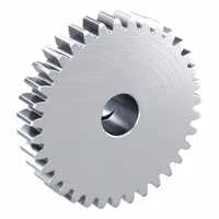 F-Loc Spur Gear: Module m 1, 35 Teeth, 8 mm Bore Dia, Stainless Steel, 20° Pressure Angle (MPN SUSF1-35)