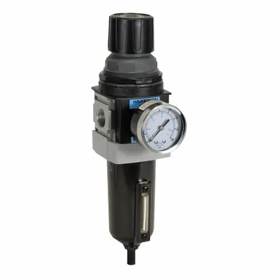 WILKERSON Filter/Regulator: 28 Series, 1/2 in NPT, 200 scfm, 5 micron, 0 psig to 125 psig - Wilkerson FRL Air Filter/Regulators