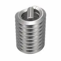 Free-running helical insert with tang drive for thread repair or reinforcement in metal substrates. 18-8 stainless steel construction with dry film lubricant. Thread size 1/4"-20, right-hand coarse. Tensile strength 200,000 to 250,000 psi. Supplied in 100-piece pack