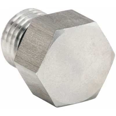 PARKER Plug: Plug, 316 Stainless Steel, 1/4 in, Male Threaded, 9,000 psi - Extreme Pressure Threaded Pipe Fittings