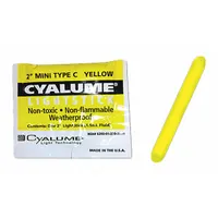 CHEMLIGHT BY CYALUME TECHNOLOGIES Lightstick: NSN 6260-01-335-2869, Yellow, 2 in Overall Lg, 50 PK (MPN 9-28690PF)