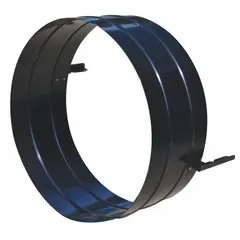 Steel duct adapter with 16 in diameter and 1/16 in thickness. Designed for direct-fired portable gas remediation and tent heaters. Used to connect ducting for directing heated air into confined spaces.