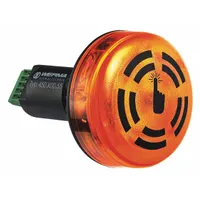 WERMA Buzzer: 24V DC, 1 31/32 in Overall Wd, 78 in Overall Lg, 3 1/16 in Overall Ht, LED, 45030055