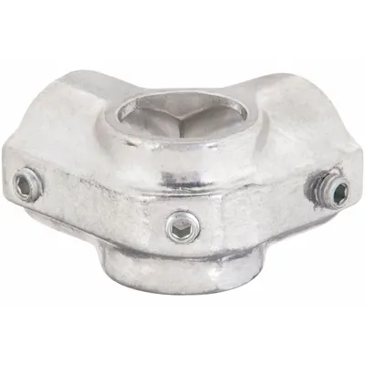 HOLLAENDER Structural Pipe Fitting: Side Outlet Tee, Tee, 1 in For Pipe Size, Aluminum - Aluminum Crosses & Tees