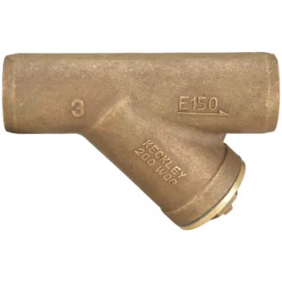 KECKLEY Y Strainer: 3 in, Sweat, Perforated, 0.0469 in Screen Size, Bronze - Bronze Y Strainers