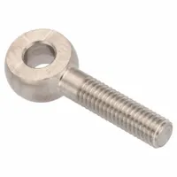 AMPG Fixed Rod End: Stainless Steel, Plain, 25 mm Hole Center-to-End Lg, Left Hand, 6 mm Eye Thick (MPN ZEBM5X25-LH)