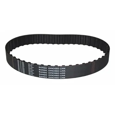 BANDO Timing Belt: One Side, Synchro-Link, 0.375 in Pitch, 1 1/2 in Top Wd, 255L150 - L Section Trapezoidal Timing Belts