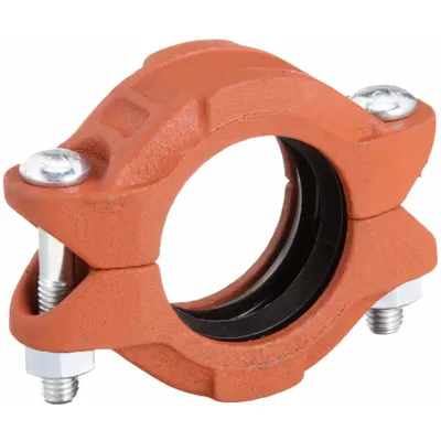 GRUVLOK Grooved Pipe Coupling, 2-1/2 in, Ductile Iron, EPDM, 300 psi @ 250°F - Grooved Pipe Couplings