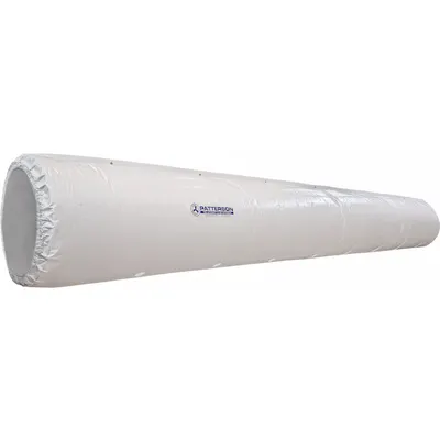 PATTERSON Fabric Duct: For 22 in Duct Dia, 100 ft Overall Lg, Fabric Diffuser, Polypropylene