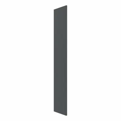 HADRIAN Pilaster: Solid Plastic HDPE, Plastic, Slate, 80 1/2 in Ht, 4 in Wd - Pilasters for Bathroom Partitions