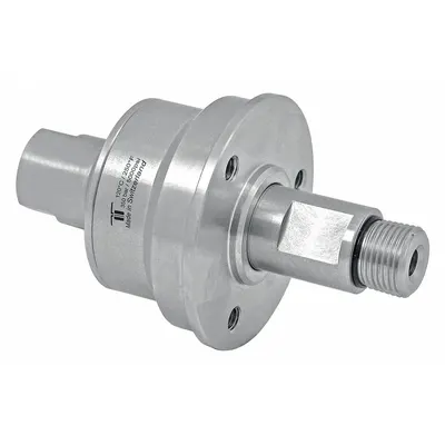 MOSMATIC Rotary Union: Straight, Plain 304 Stainless Steel, 1 Passages, 3/8 in Rotating Shaft - Stainless Steel Rotating Joints & Unions