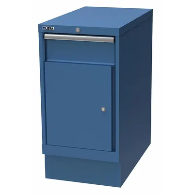 LISTA Modular Workbench Cabinet: Cabinet, Steel, 16 7/8 in Overall Wd, 28 1/2 in Overall Dp - Lista Workbench Pedestals