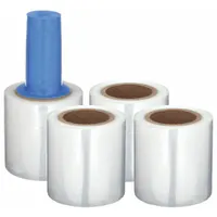 GOODWRAPPERS Stretch Wrap Film: 150 ga Gauge, 5 in Overall Wd, 650 ft Overall Lg, Clear, 4 PK (MPN 15A898)