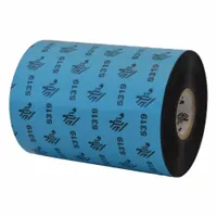 THERMAL TRANSFER RIBBON: Zebra, 4.02 in Ribbon Wd, 1,476 ft Ribbon Lg, 1 in Core Dia., Black, Wax (MPN 05319BK10245)