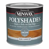 MINWAX Wood Stain: Wood Stain and Sealer, Interior, Oil, 0.5 pt Container Size, Wood, Gloss, 1 Step (MPN 214704444)