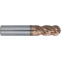 CLEVELAND Ball End Mill: Carbide, T-Max Coated, 7 Flute, 1/4" Mill Dia, 3/4" LOC, 2-1/2" OAL (MPN C70910)