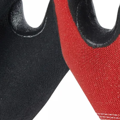 MILWAUKEE Work Gloves: S ( 7 ), ANSI Cut Level A2, Palm, Dipped, Nitrile, Nylon ( 15 ga ) - Light-Duty Cut-Resistant Gloves with Nitrile Coating