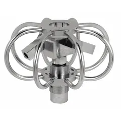 This duct and tank cleaner is designed for cleaning confined spaces such as ducts and tanks. It features a 3/8-inch NPTF inlet and a stainless steel housing for corrosion resistance.