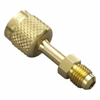 YELLOW JACKET Adapter: 4 in Lg, 180° Angle, Input 5/16 in QC, Output 1/4 in Male Flare (MPN 19121)