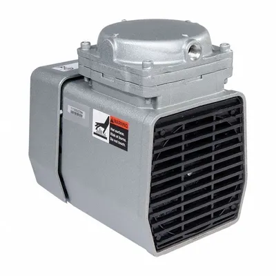 GAST Compressor/Vacuum Pump: 21/64 hp, 110/115V AC, 25.5 in Hg Max Vacuum - Diaphragm Combination Compressor & Vacuum Pumps