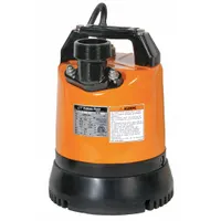 TSURUMI Plug-In Utility Pump: 2/3 hp, 1/4 in Max. Dia. Solids, Continuous Duty, 110V AC, Steel, MNPT (MPN LSR2.4S-61 (115V))