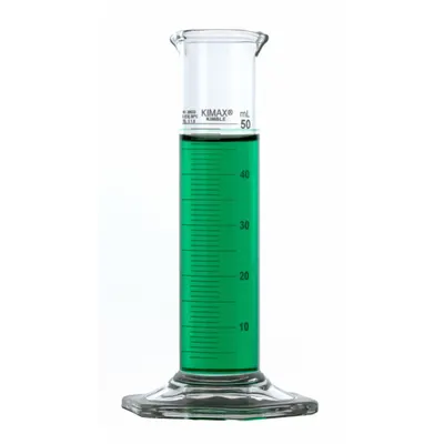 KIMBLE Graduated Cylinder: 100 mL, B, To Deliver (TD) - Class B Glass Graduated Cylinders