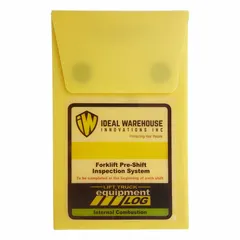 This 4-pack of log sheets is designed for recording daily maintenance and inspection checks on internal combustion counterbalance forklifts. Operators can document pre-shift inspections, fluid levels, and safety checks to comply with recordkeeping requirements. Compatible with manufacturer model number 70-1065-CP.