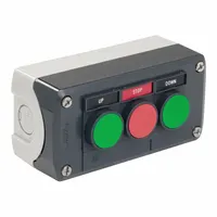 SCHNEIDER Control Station: (3) Flush Push Buttons, 0 Pilot Lights, 2NO/1NC, Up/Down, (3) Momentary (MPN XALD321H29H7)