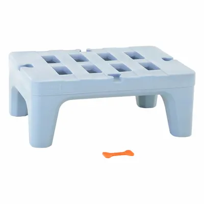 METRO Dunnage Rack: Assembled, 12 in x 22 in x 30 in, Polymer, 1,500 lb Load Capacity - Plastic Dunnage Racks
